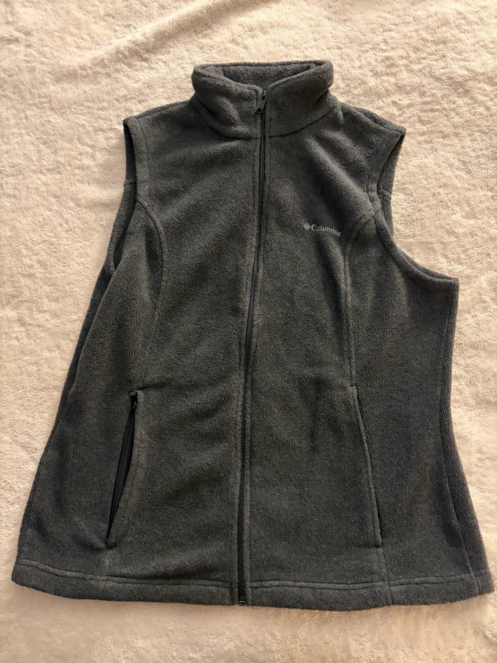 Columbia Dark Gray Women’s Fleece Vest - Full Zip